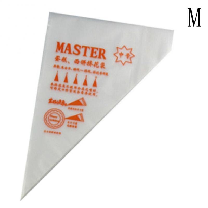 100pcs Disposable Pastry Bags Kitchen Icing Food Preparation DIY Cake Decorating Bags Piping Bags Pastry And Bakery Accessories: 100pcs M