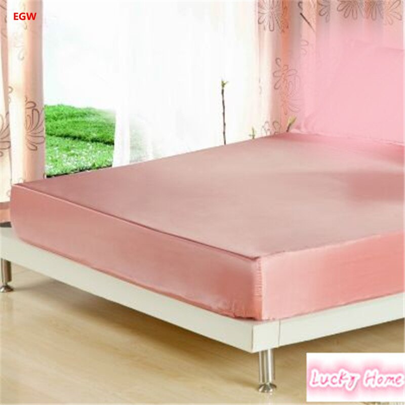 150*200*25 cm diepe zijde matrashoes artifical zijde hoeslaken elastische rubber bed cover zomer kussen cover beddengoed thuis: jade