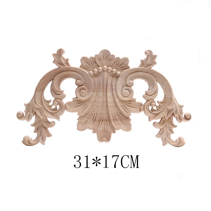 Ensemble de meubles sculpture sur bois européenne | Coin, porte-fleur, fleur sculptée Fine et bois massif, adhésif moderne