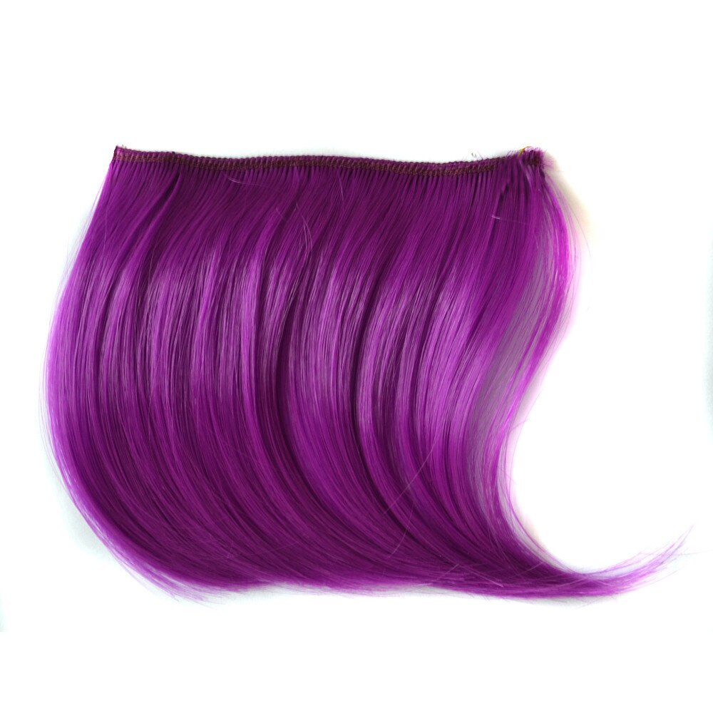 Bonito meninas clip on clip na frente do cabelo bang franja extensão do cabelo peça fina estilo de cabelo feminino acessórios # y30: D