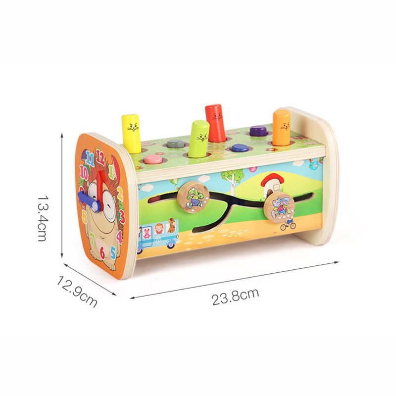 Kinderen Houten Puzzel Speelgoed Whac-A-mole Speelgoed Multifunctionele Beat Dia Vroeg Leren Educatief Zintuiglijke Baby Kinderen speelgoed: 2