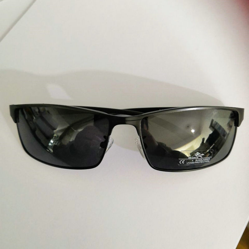 Men Aluminum black Sunglasses HD Polarized UV400 Mirror Male Square brown Driving goggles Sun Glasses Women For Men FML: silver gun gray