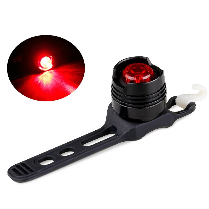 Waterdichte Fiets Licht Achterlicht Led Fiets Achterlicht Mountainbike Fietsen Achterlicht Veiligheidswaarschuwing Licht Fiets Accessoires: Black - Red