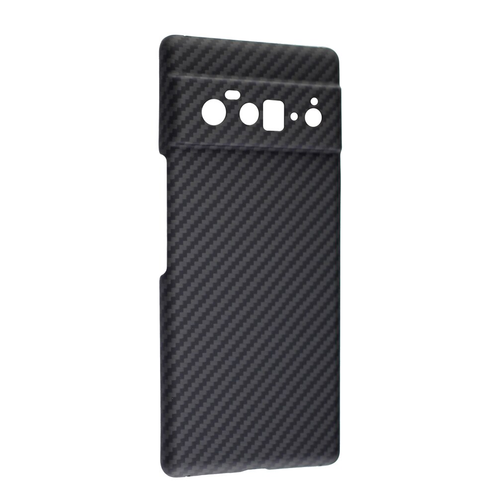 Ytf-Carbon Echt Carbon Case Voor Google Pixel 6 Pro Case Fijn Gat Camera Anti-Val Cover pixel 6 5G Aramid Fiber Shell: Pixel 6PRO / Black (Fine hole)