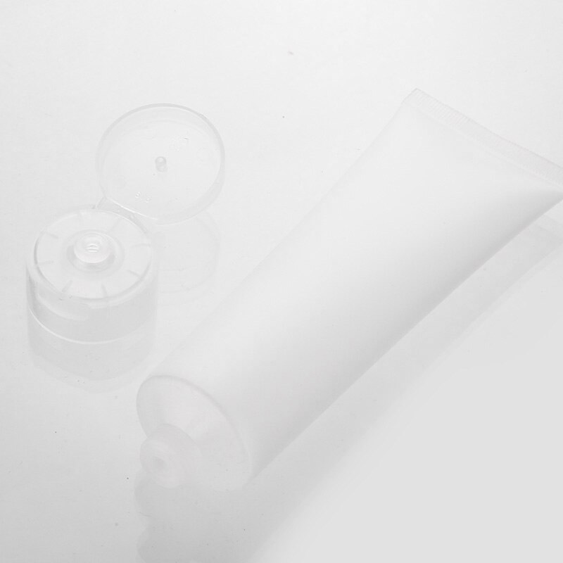 50pcs/lot 15ml 20ml 30ml 50ml 100ml Frosted Clear Plastic Soft Tubes Empty Cosmetic Cream Emulsion Lotion Packaging Containers