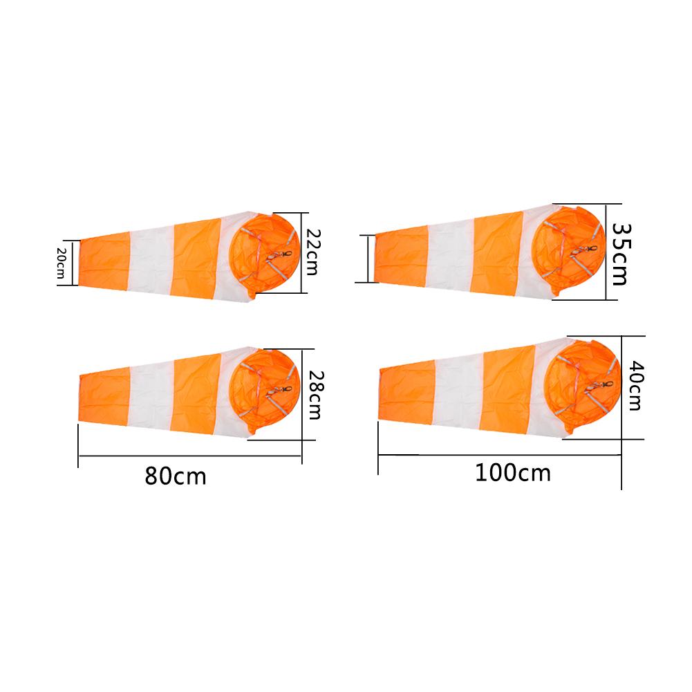 White And Red Fluoerscence Waterproof Wind Sock Wind Sleeve Waterproof Wind Vane Windbag Scale Airport Windsock Wind Vane #Dro