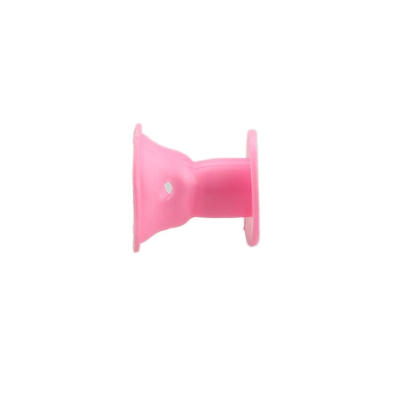 ¡Oferta! 10 Uds. De rulos de silicona rosa para el pelo, rulos de goma suave DIY para rizar el pelo
