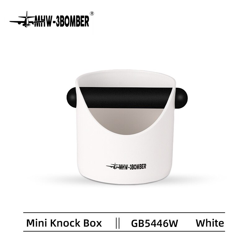 MHW-3BOMBER Koffie Klop Doos Residu Gronden Mand Bin Espresso Gereedschap Cafe Bar Accessoires: White