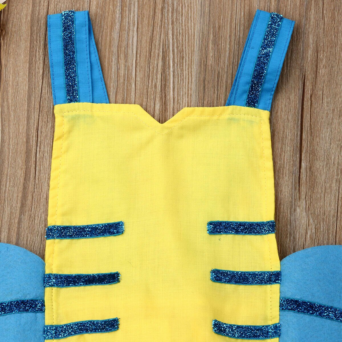 Infant Baby Girls Boys Cute Bodysuit Sleeveless Lace Honeybee Jumpsuit Cartoon Set