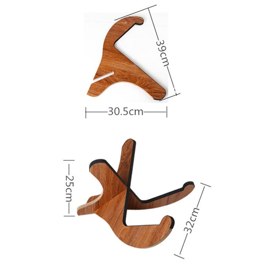 1 stk bærbar træ guitarholder stativ foldbart display stativ rack til akustisk folkemusik klassisk elektrisk guitar tilbehør