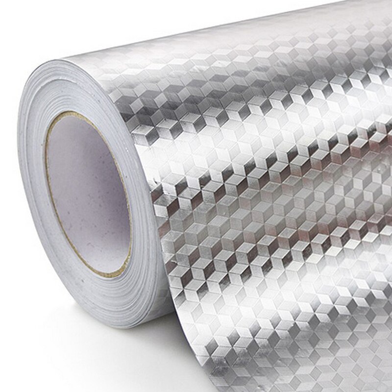 40x10 0/200 Cm Keuken Stickers Waterdichte Olie-Proof Aluminiumfolie Fornuis Kast Zelfklevende Diy behang Muursticker