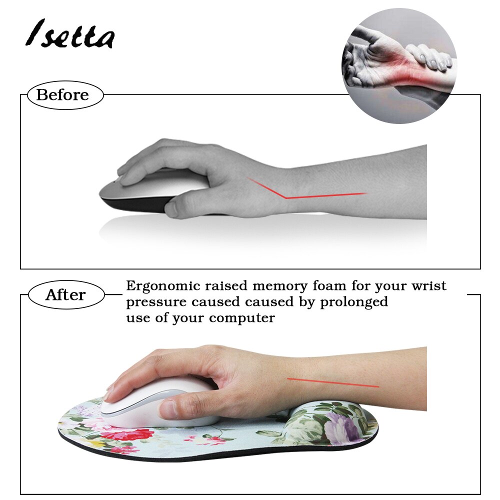 Mouse Pads With Wrist Rest Mouse Pad Anti-slip Hand Gaming Mouse Pad Mat for Laptop Computer