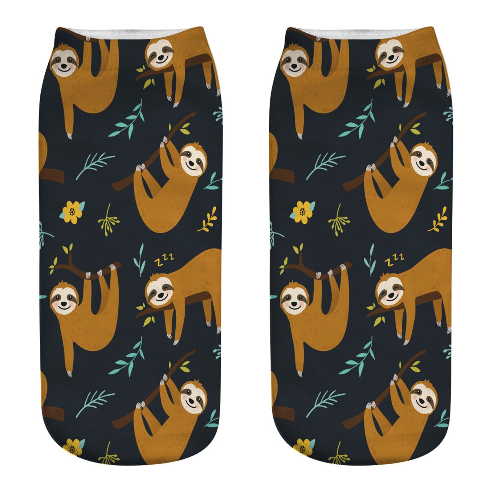 Casual Work Business Women Socks 3d Animal Print Medium Sports Socks Cute Soft Soft Autumn Winter Sock Slippers: T