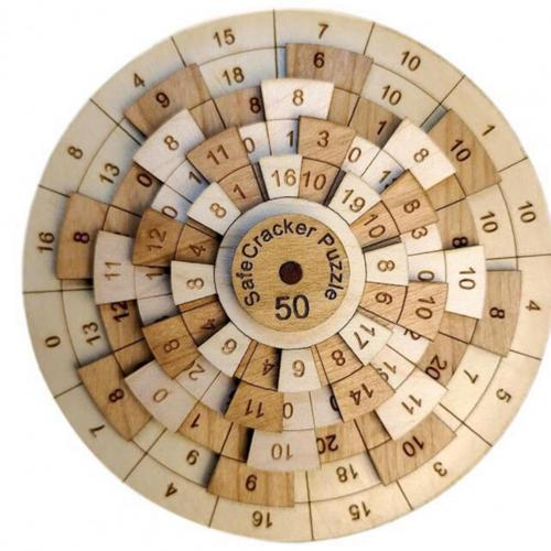 Number Puzzle Intellectual Development Party DIY Wooden Number Jigsaw Educational Trainer Toy for Teens adults: B