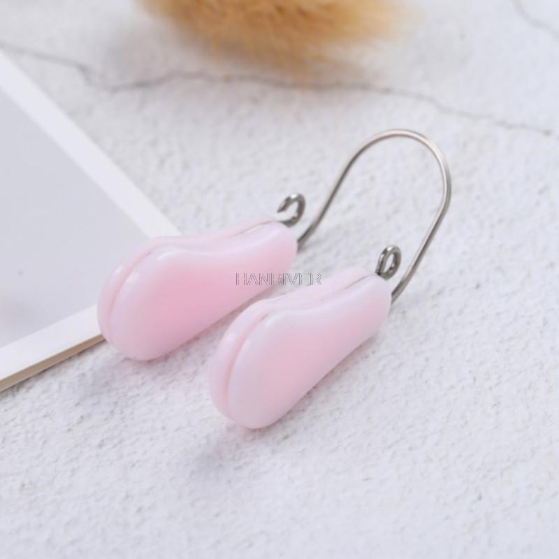 Nose piece nose piece nose piece nose piece nose piece nose piece nose piece nose piece right soft silicone nose clip: Pink