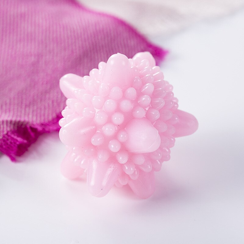10 Pcs Decontamination Laundry Ball Anti-Winding Washing Ball Dryer Balls Keeping Laundry Fresh Drying Fabric Softener: 10pcs pink