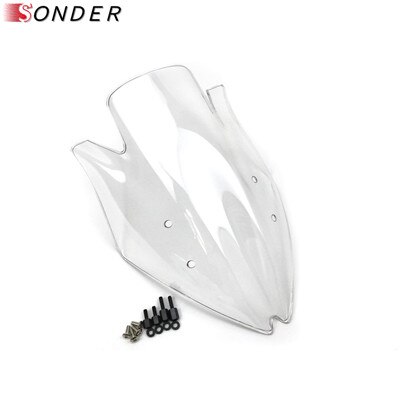 Pare-brise noir pour moto Kawasaki Z1000, Double bulle, NINJA z1000 07 08 09, 2007 Z 1000 z 1000: Clear