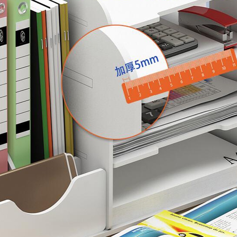 Organizador de revistas DIY, archivador de libros, caja de almacenamiento de revista de escritorio multifunción, accesorios de escritorio, oficina, hogar, suministros para el colegio