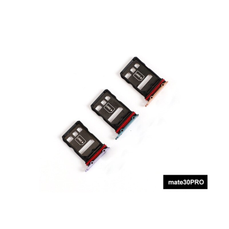 2/Pcs Voor Huawei Mate 30 Pro Sim Lade Houder Adapter Socket Sim Card Tray Slot Houder Vervanging Voor LIO-L09 L29 AL00 TL00