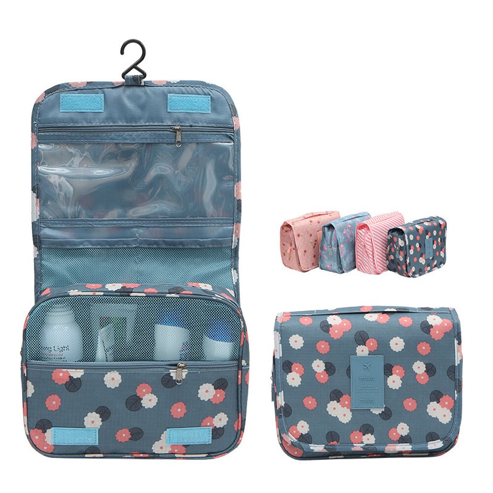 Frauen machen-hoch Taschen Reise Kosmetische Tasche Pflege Organizer Wasserdicht Lagerung Neceser Hängen Schlecht Waschen Tasche