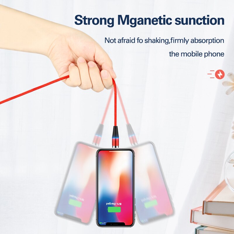 Magnetische Usb-kabel Voor Huawei Samsung Type C Opladen Usb C Magneet Kabel Micro Usb Mobiele Telefoon Draad Koord Voor iphone Telefoon Kabel