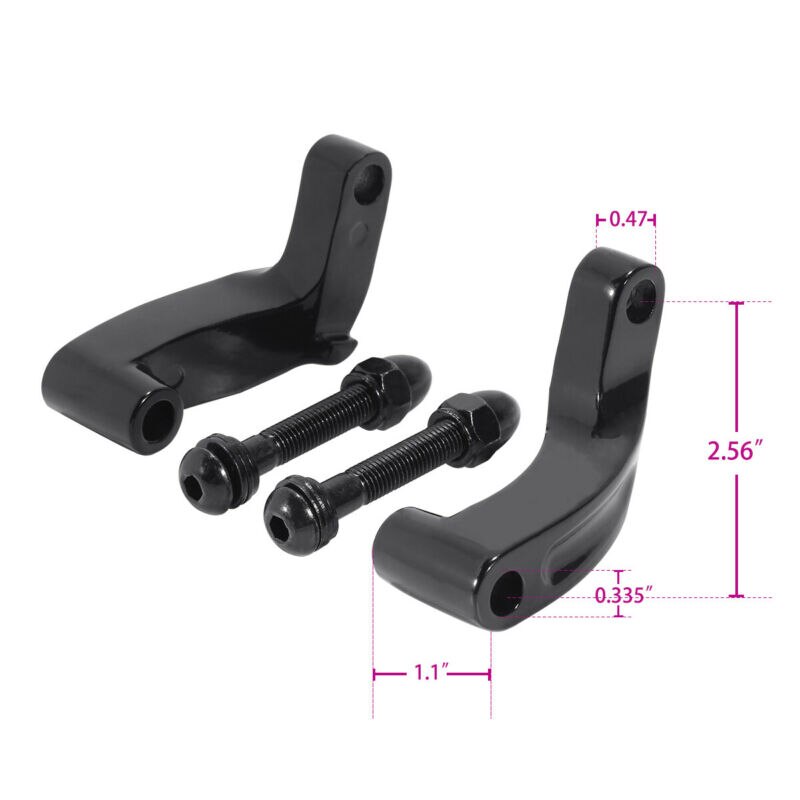Motorsykkel speilfeste adapter for harley softail dyna wide super street bob fat bob low rider fat boy flstf blackline 08-14