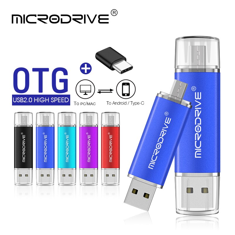 Metal OTG 3 IN 1 Type-C pen drive 64GB flash usb memory 8GB pendrive 16GB 32GB usb flash drive 128GB OTG cle usb stick pen