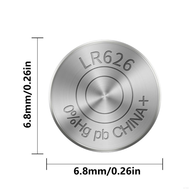 H7BE 20PIECE/10 PIECES AG4/LR626/377 Uhr Batterie, Zuverlässigkeitsleistungen 1,5 -V -Knopfzellenbatterien für kleine Elektronik