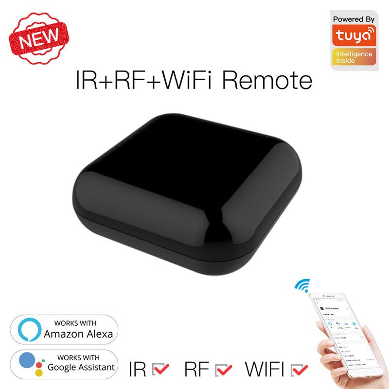 Tuya WiFi RF IR Universal Infrared Remote Controller For Air Conditioner Shutter Smart Life Voice Control via Alexa Google Home
