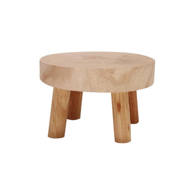 Soporte de madera para bonsái, estante para jardín, Base, maceta, decoración para el hogar, soporte de plantas de exhibición para interior y exterior: 1 S