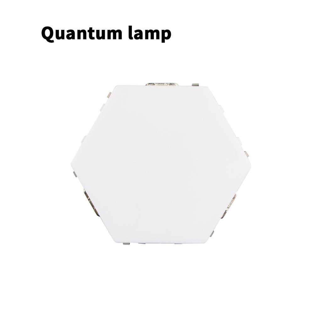 LED Quantum Modulaire lamp Touch Sensor nachtlampje Magnetische Module DIY Patroon Decoratie Slaapkamer Muur Ambient Backlight verlichting: 1Pcs Quantum Lamp
