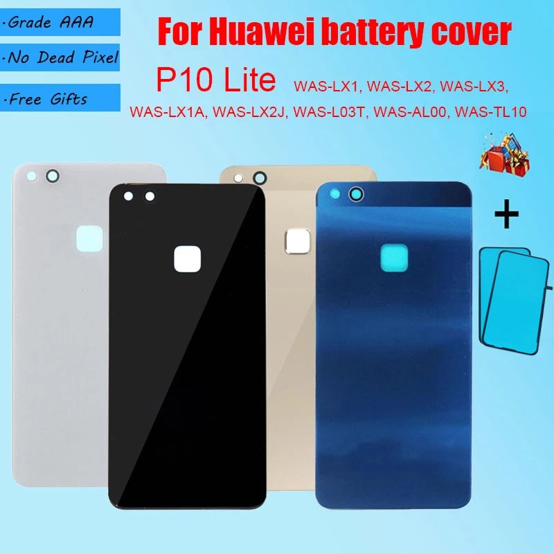 Zurück Batterie Abdeckung Tür Für Huawei P10 Lite WAS-LX1 LX2 LX3 LX1A LX2J Mit reparatur teile, für P10 Lite Gehäuse Hinten Ersatz