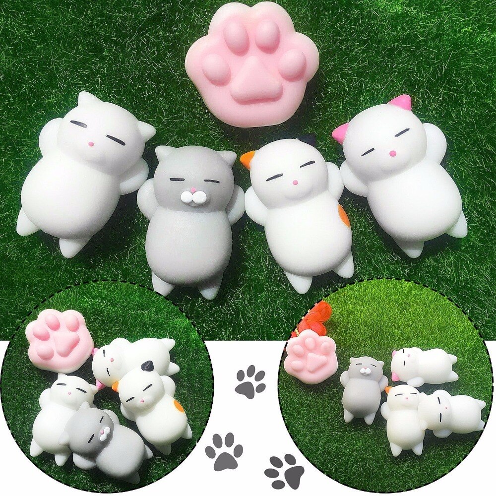 Cute Soft White Seal Stress Relieve Squeeze Healing Toy Adult Kids