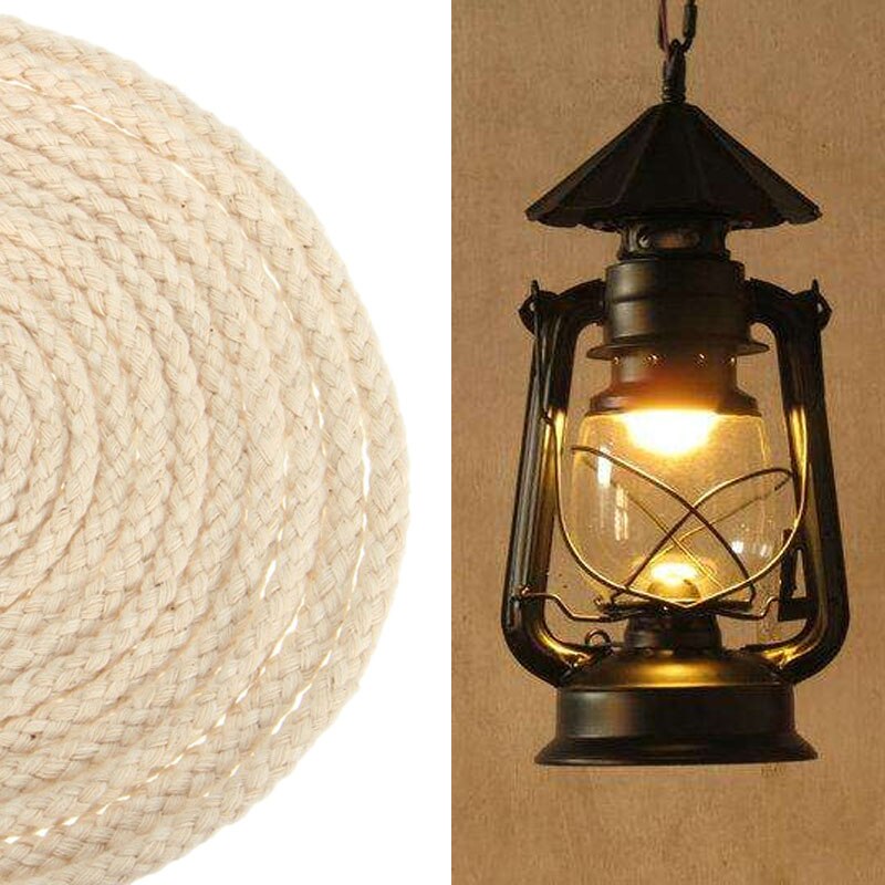 10ft 6mm lange runde bomuld petroleum olie lampe væge brænder blød bomuld olie lampe væge kerne diy materiale