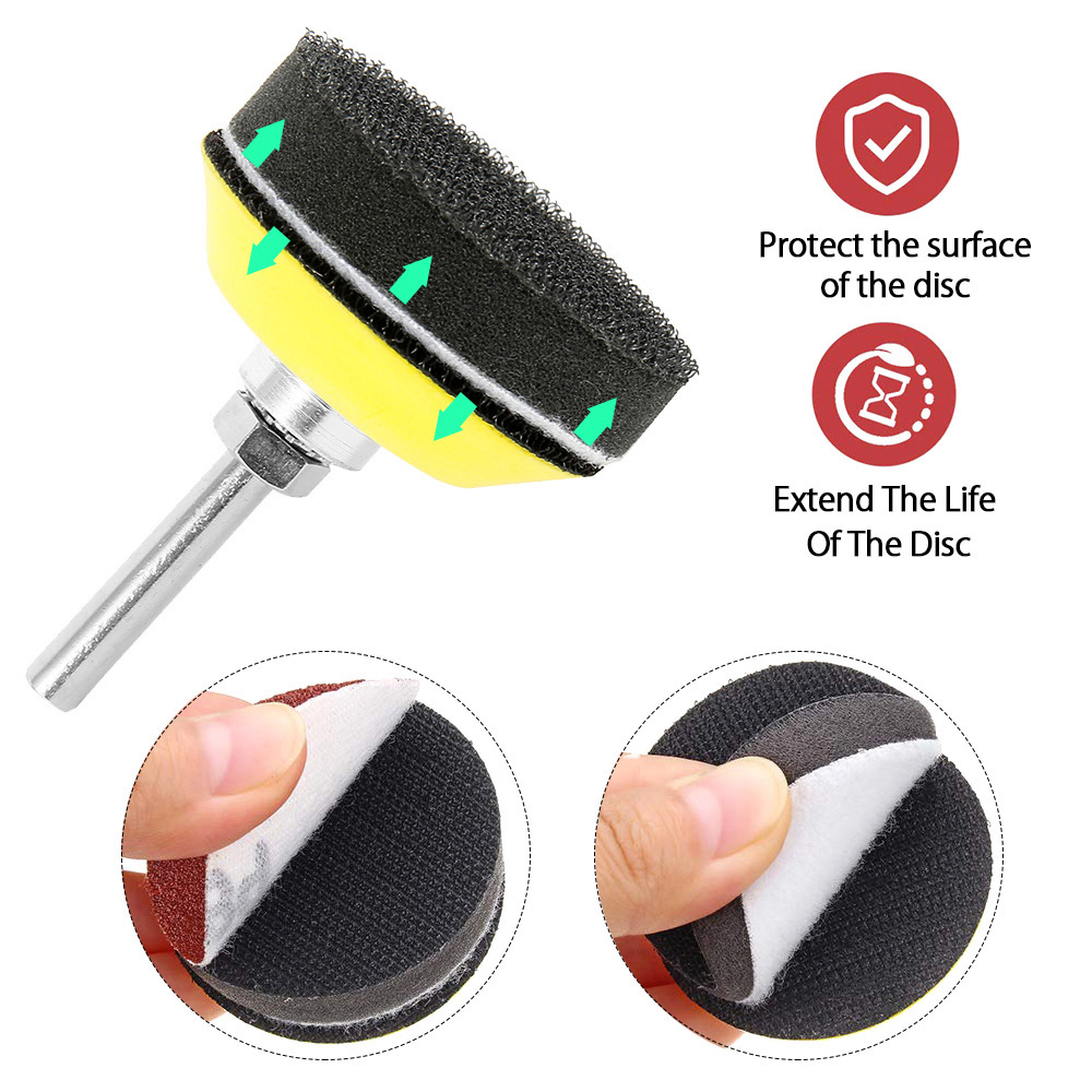 120Pcs 50mm Schleifpapier 60-3000 Grit Schleif Disc Pad Für Bohrer Schleifer Dreh Werkzeuge Zubehör Metall Holz polnischen Schleif Blatt