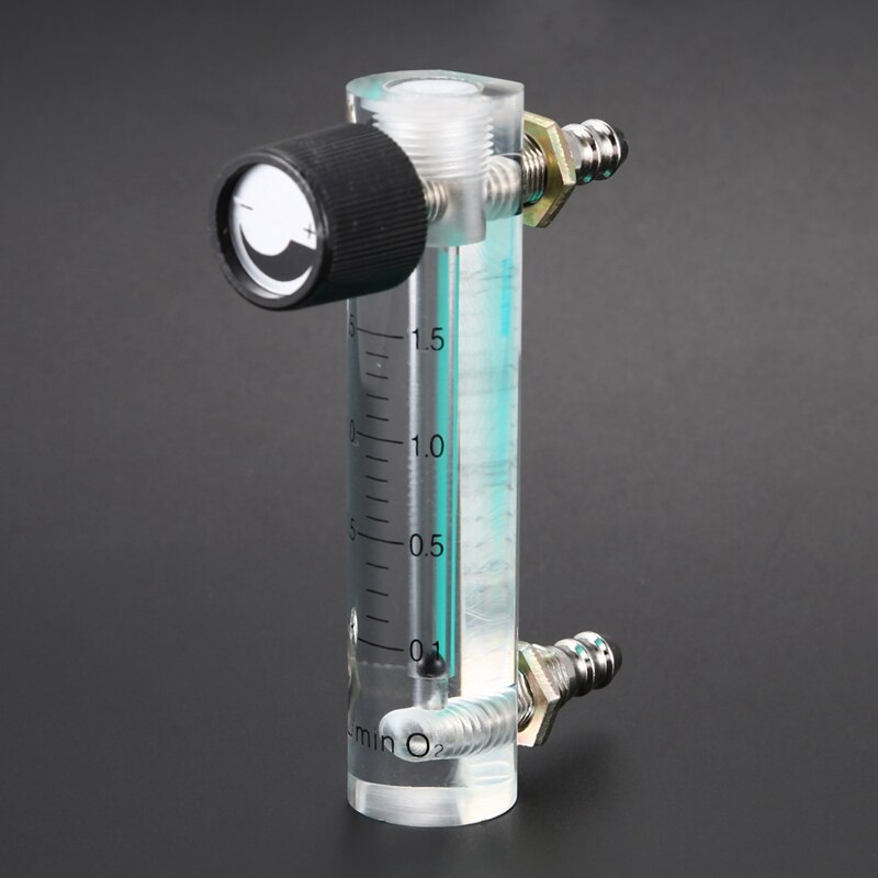 0.1-1.5LPM 1.5L Zuurstof Flowmeter Flowmeter Met Regelklep Voor Zuurstof Lucht Gas