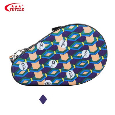 Tuttle Mode Multicolor Patroon Tafeltennis Racket Case Verdikte Duurzaam Ping Pong Bat Paddle Bag Hard Throwproof Draagbare: Model B