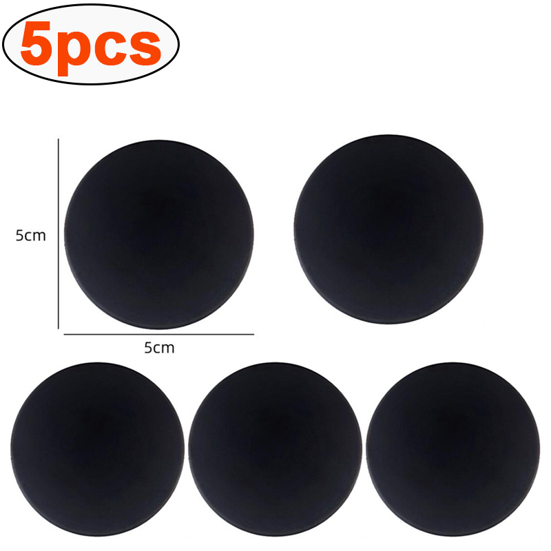5pcs Silicone Door Stopper Handle Bumpers Self Adhesive Mute Anti-Shock Protection Porte Pad Home Improvement Wall Protector Pad: WHITE