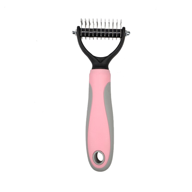 Picture of Self Clean Dog Brush Puppy Hair Fur Grooming Shedding Comb Tool For ...