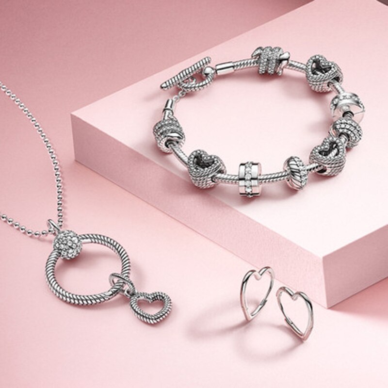 Colgante de plata de ley 925 con forma de pavé pequeño, accesorio Original para collar, joyería, novedad de otoño,