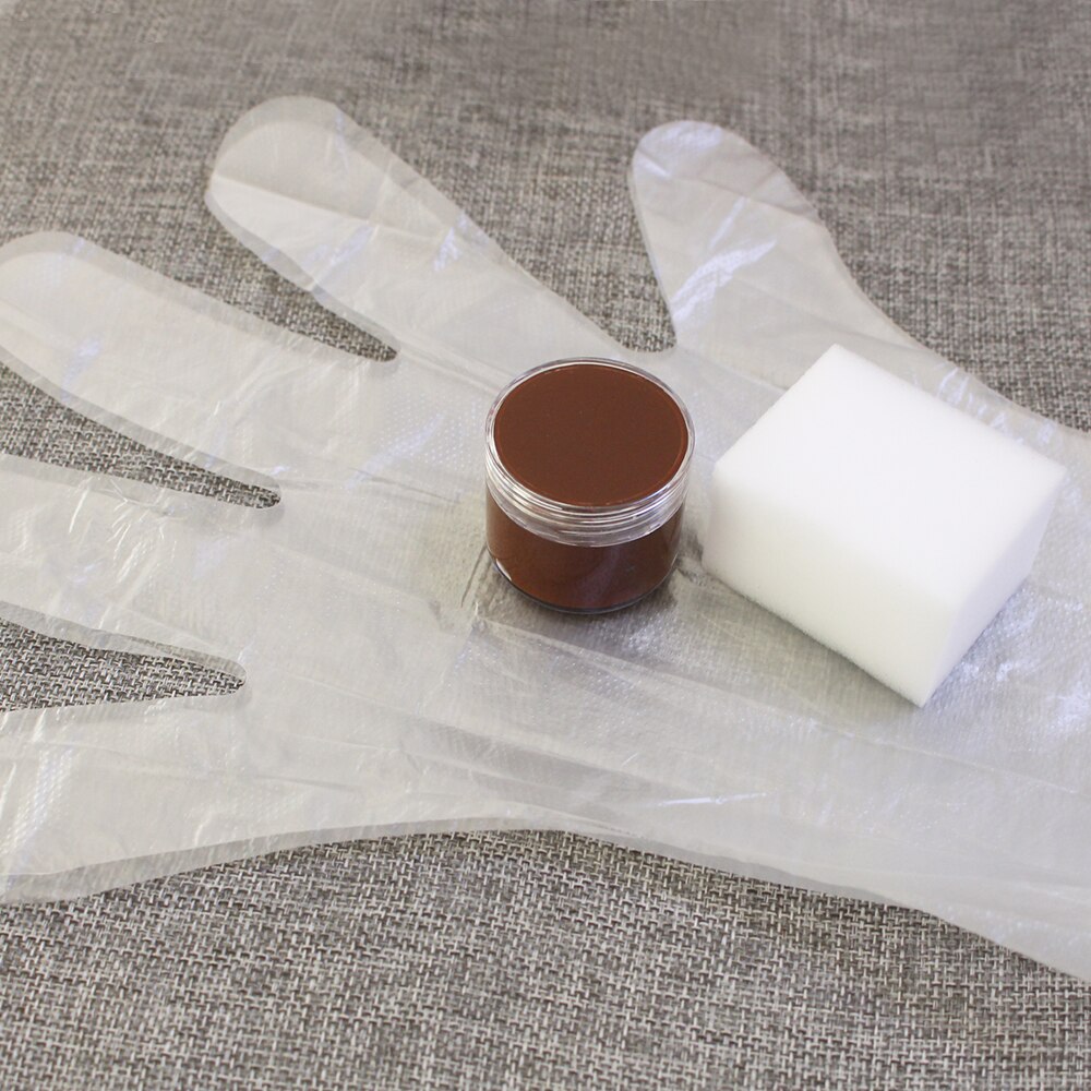 30ml mellanbrun läderfärg speciellt använd för att måla skinnsoffa, väskor, skor och kläder et