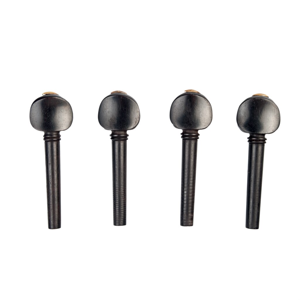 4/4 Size Ebbenhout Viool Fiddle Stemsleutels Endpin Set Vervanging Ebbenhout Viool Pinnen Set