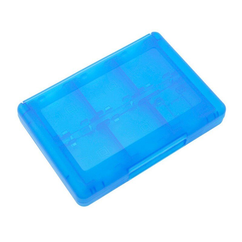 ForNDS Game Card Box 3DS 28 Card Case 24 In 1 Game Card Box 3DS Cassette Boxes For Nintendo Games: Blue