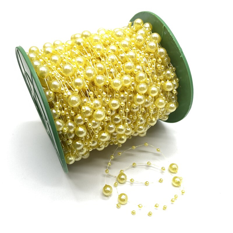 5Meter 3 + 8mm Angelschnur Künstliche Perlen Blume Perlen Kette Girlande Blumen Hochzeit Party Dekoration Diy Zubehör: 14