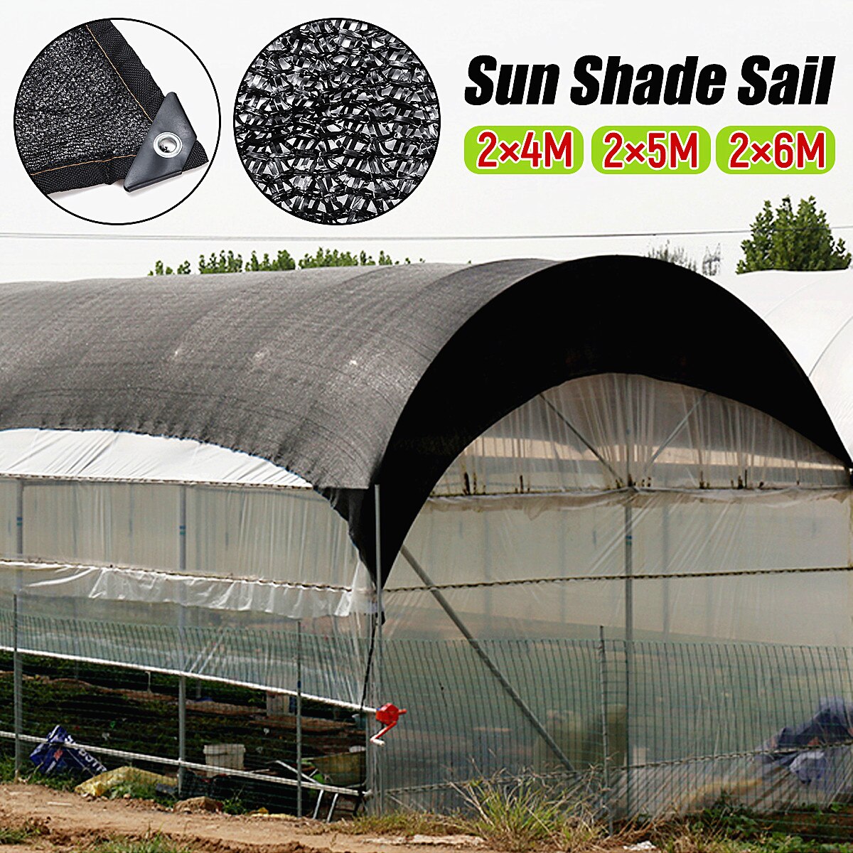 Landscaping Sun Screen Sail Mesh Netting Sunblock Shade Cloth UV Garden And Plant Greenhouse Shade Panel Various Specifications