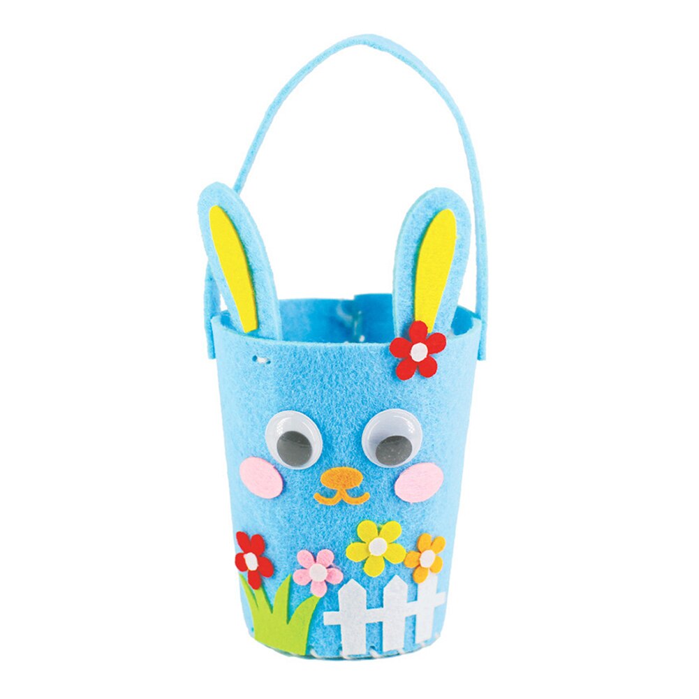 Pasen Ei Mand Non Woven Tas Kinderen Handgemaakte Diy Materiaal Tas Kleuterschool Pasen Non Woven Handtas Party Bag: A