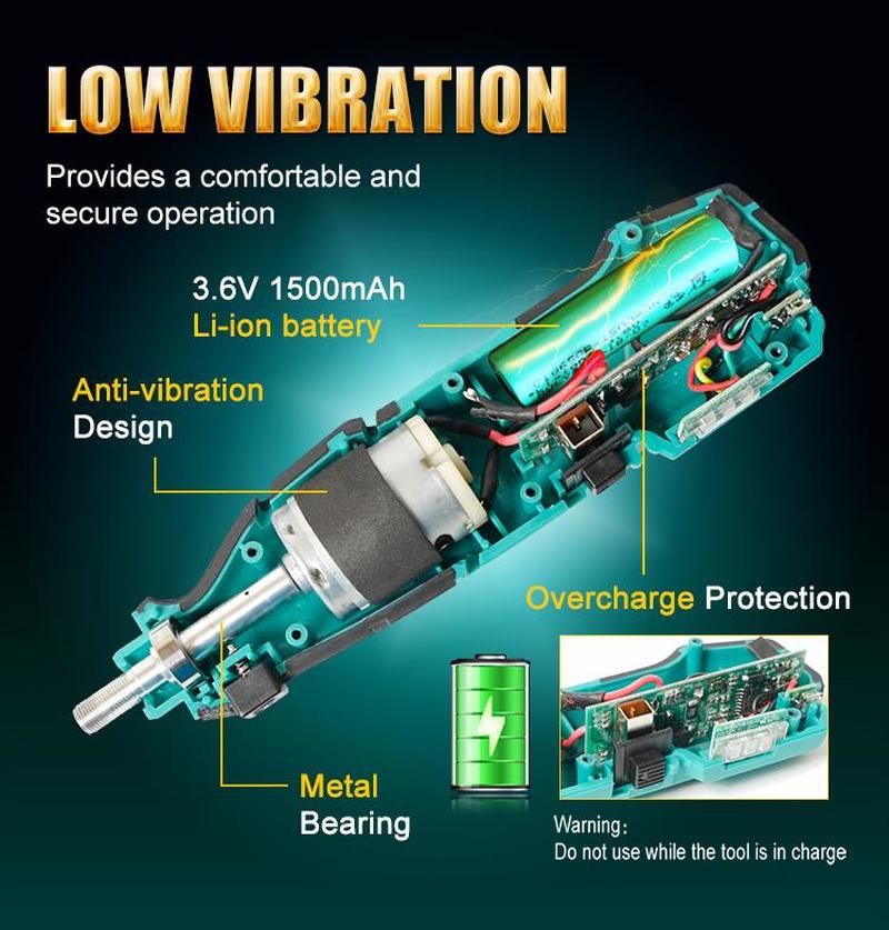 Pro&#39;sKit USB Grinder Set PT-5206U 3.6V Li-ion Electric Screwdriver Drilling, Polishing, Cutting Engraving Grinding Machine Kit