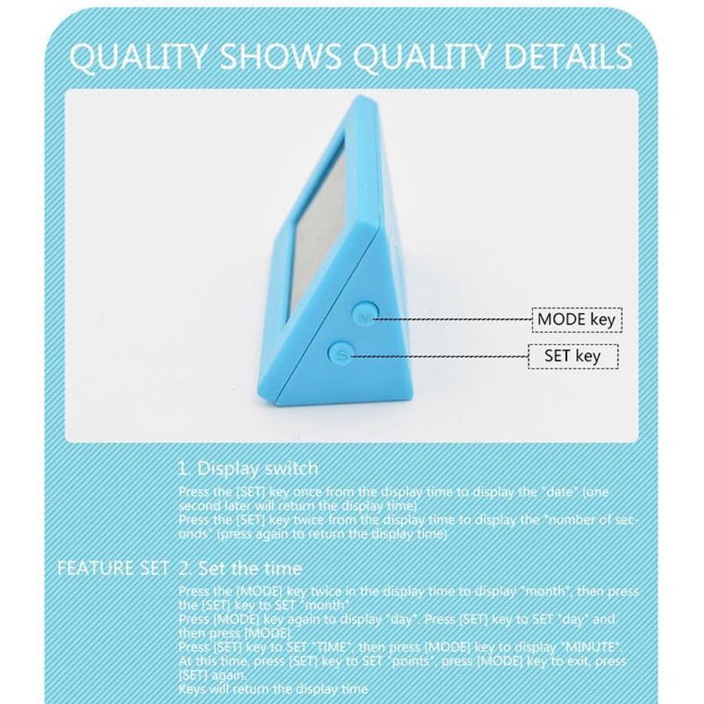 Car Mini Digital Electronic Clock Auto Watch LCD Display Digital Dashboard Time Convenient Vehicle Clock home decor