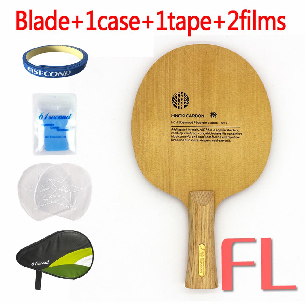 SANWEI HC1S Hinoki ALC Carbon Table Tennis Blade/ ping pong blade/ table tennis bat: FL with HM case