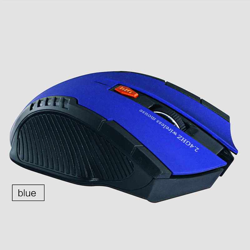 Bts 2.4G Wireless mouse Optical 6 Buttons mouse gamer USB Receiver 1600DPI 10M wireless Mouse gaming mouse For Laptop computer: Blue